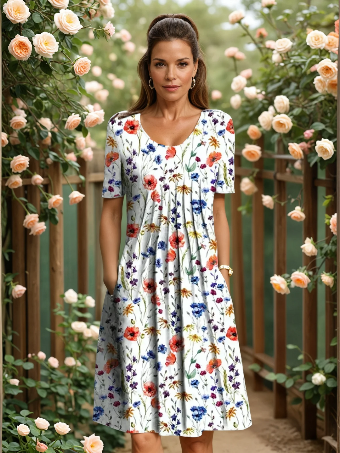 GEORGINA | ABITO ELEGANTE CON COPERTURA PER LA PANCIA