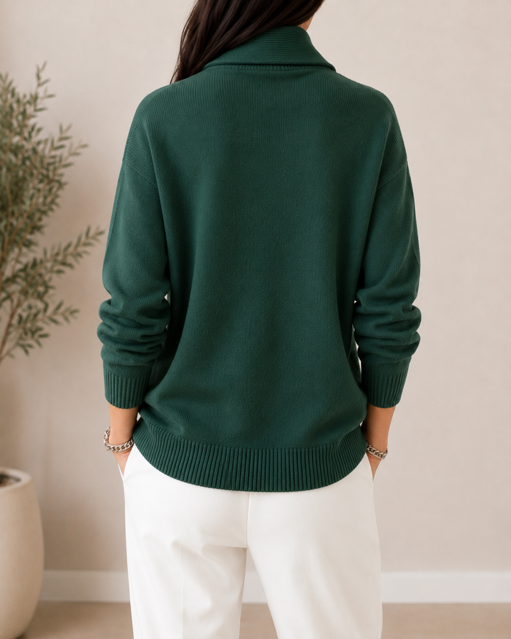 Maglione morbido con scollo a V