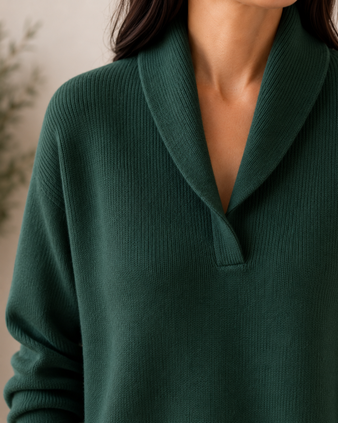 Maglione morbido con scollo a V