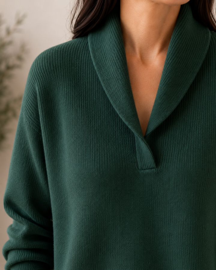 Maglione morbido con scollo a V