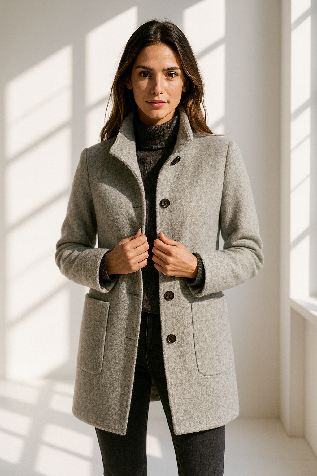 Victoria | Cappotto a collo alto, elegante