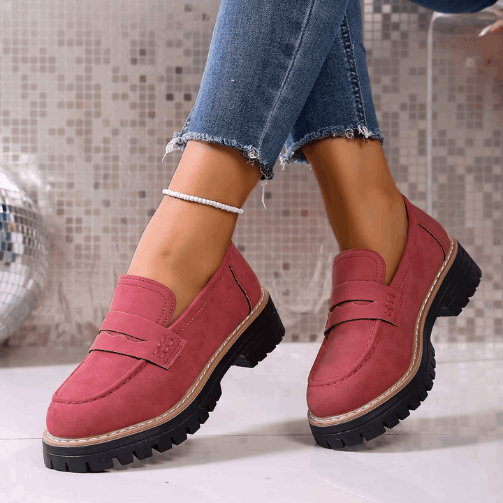 Elsa | Mocassini con Plateau in Stile College
