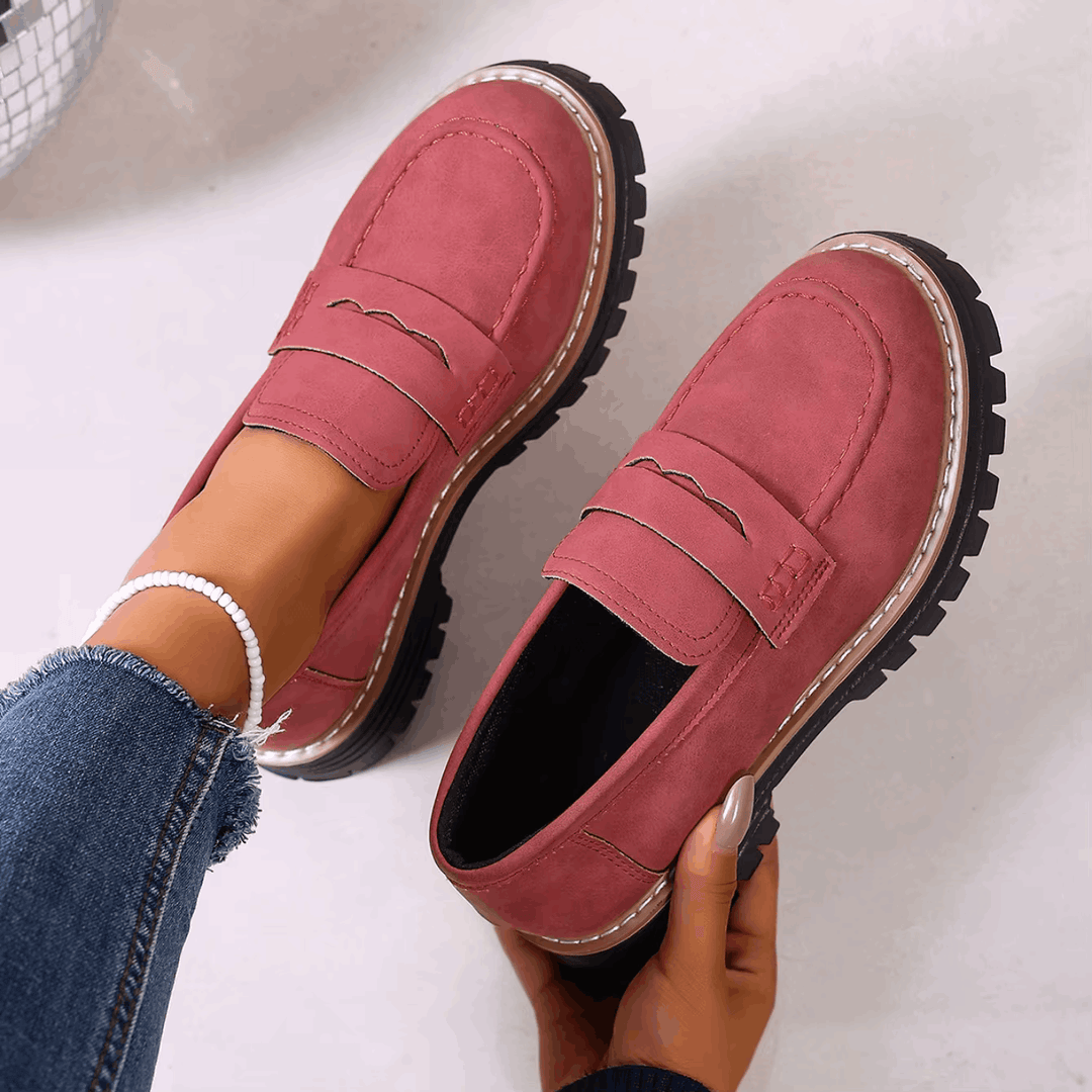 Elsa | Mocassini con Plateau in Stile College