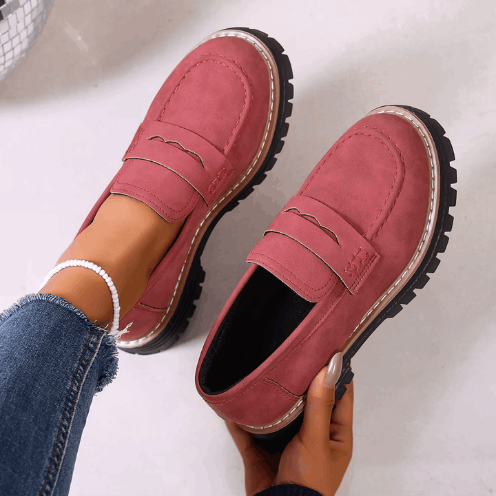 Elsa | Mocassini con Plateau in Stile College
