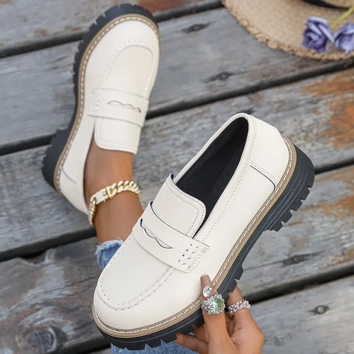 Elsa | Mocassini con Plateau in Stile College