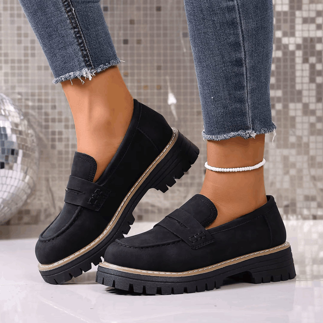 Elsa | Mocassini con Plateau in Stile College