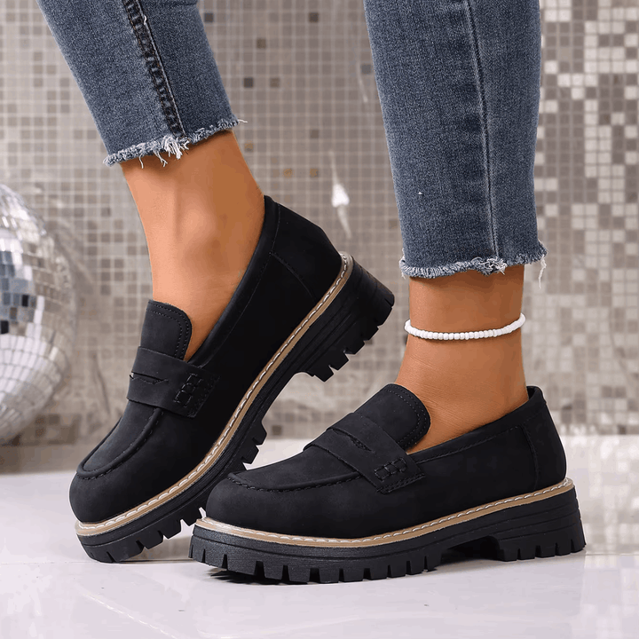 Elsa | Mocassini con Plateau in Stile College