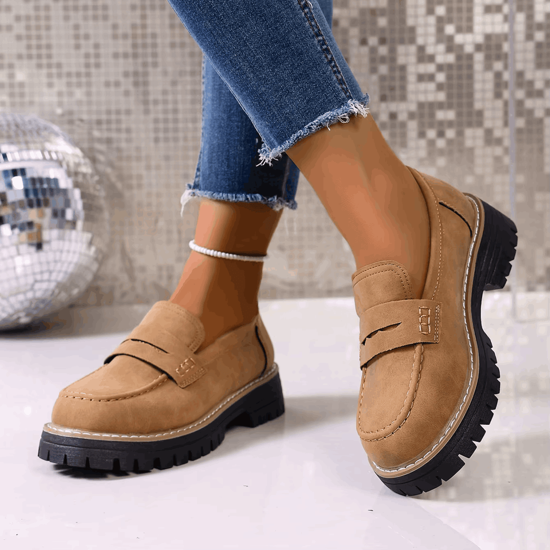 Elsa | Mocassini con Plateau in Stile College