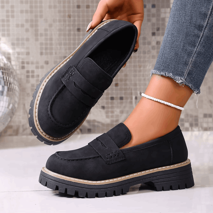 Elsa | Mocassini con Plateau in Stile College