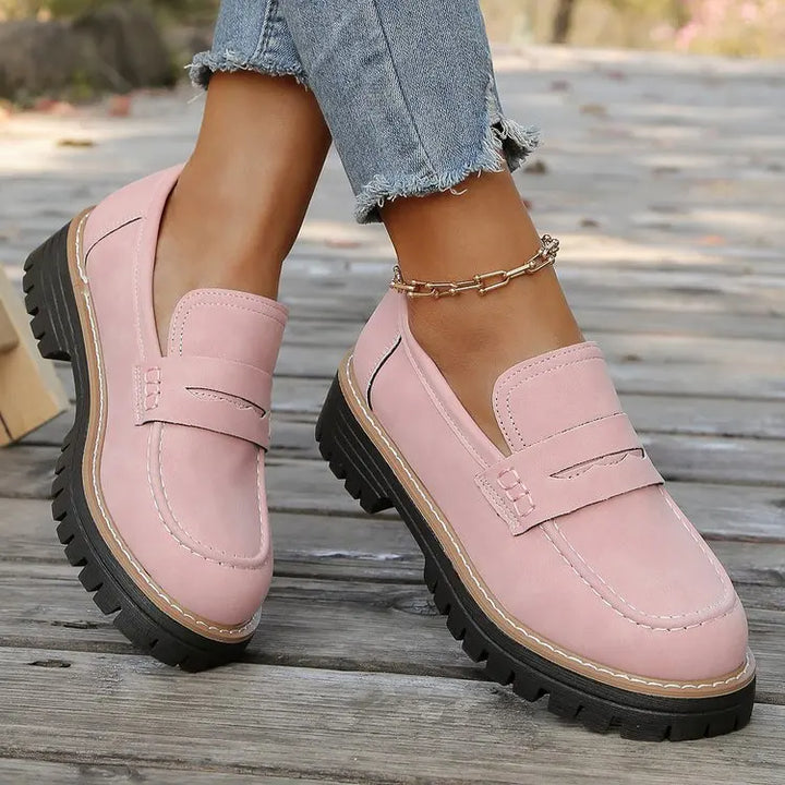 Elsa | Mocassini con Plateau in Stile College
