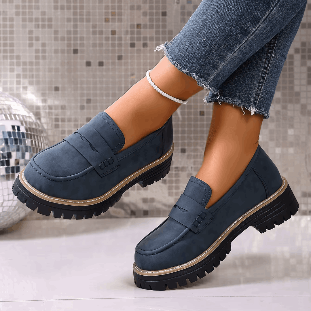 Elsa | Mocassini con Plateau in Stile College