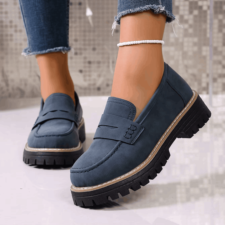 Elsa | Mocassini con Plateau in Stile College
