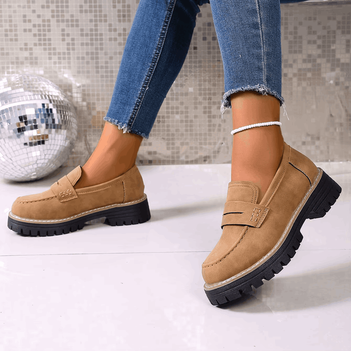 Elsa | Mocassini con Plateau in Stile College