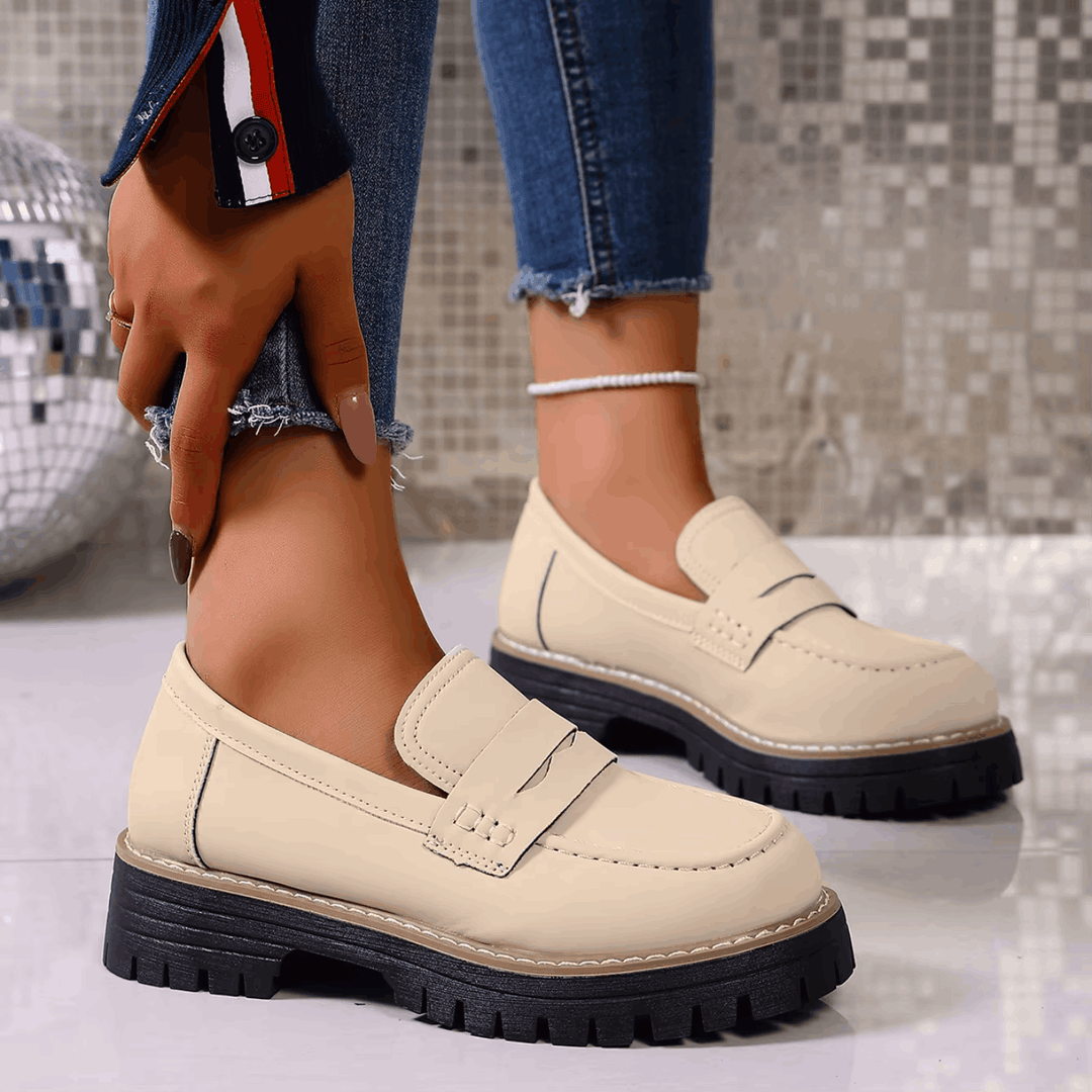 Elsa | Mocassini con Plateau in Stile College