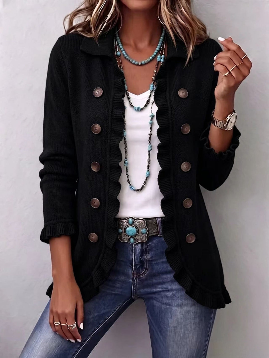 Camila | Maglione Nero Vintage