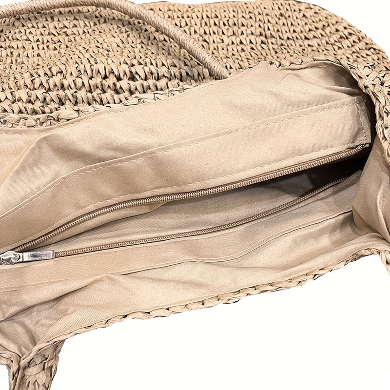 Marisol | Borsa a Tracolla in Paglia Intrecciata