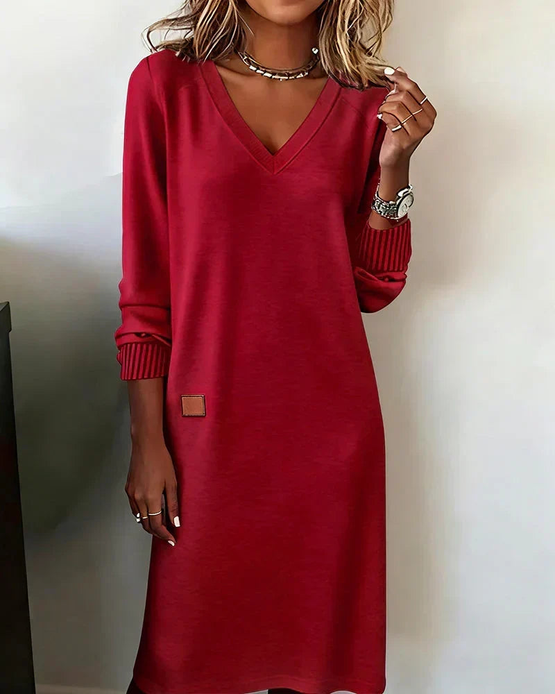 Clelia | L'Abito Midi con Scollo a V