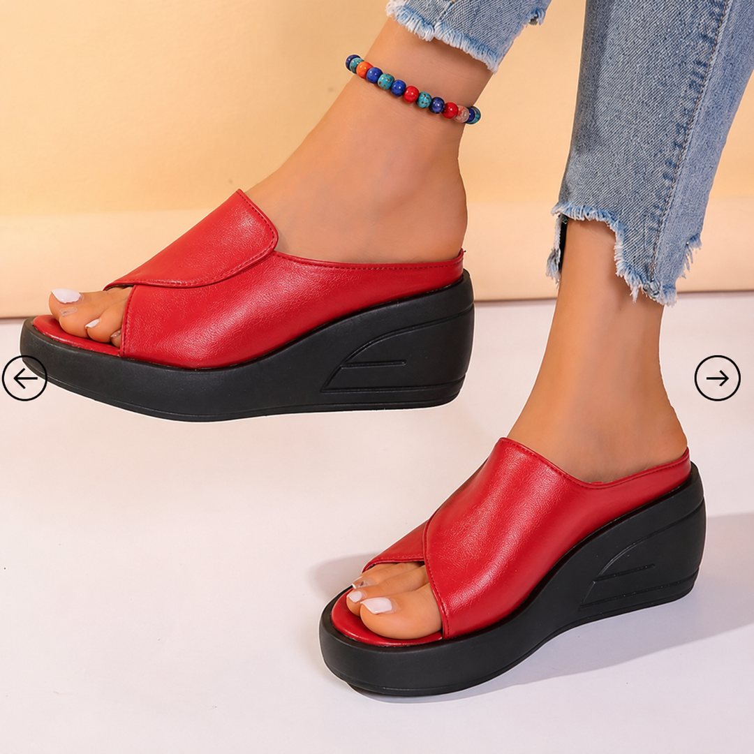 Celine™ | Sandali ortopedici con zeppa da infilare