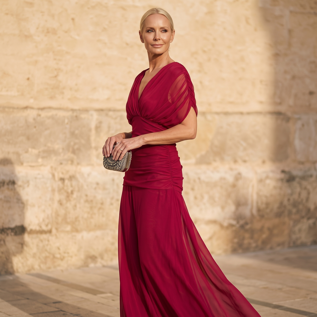 Avery | Elegant Blå Kjole