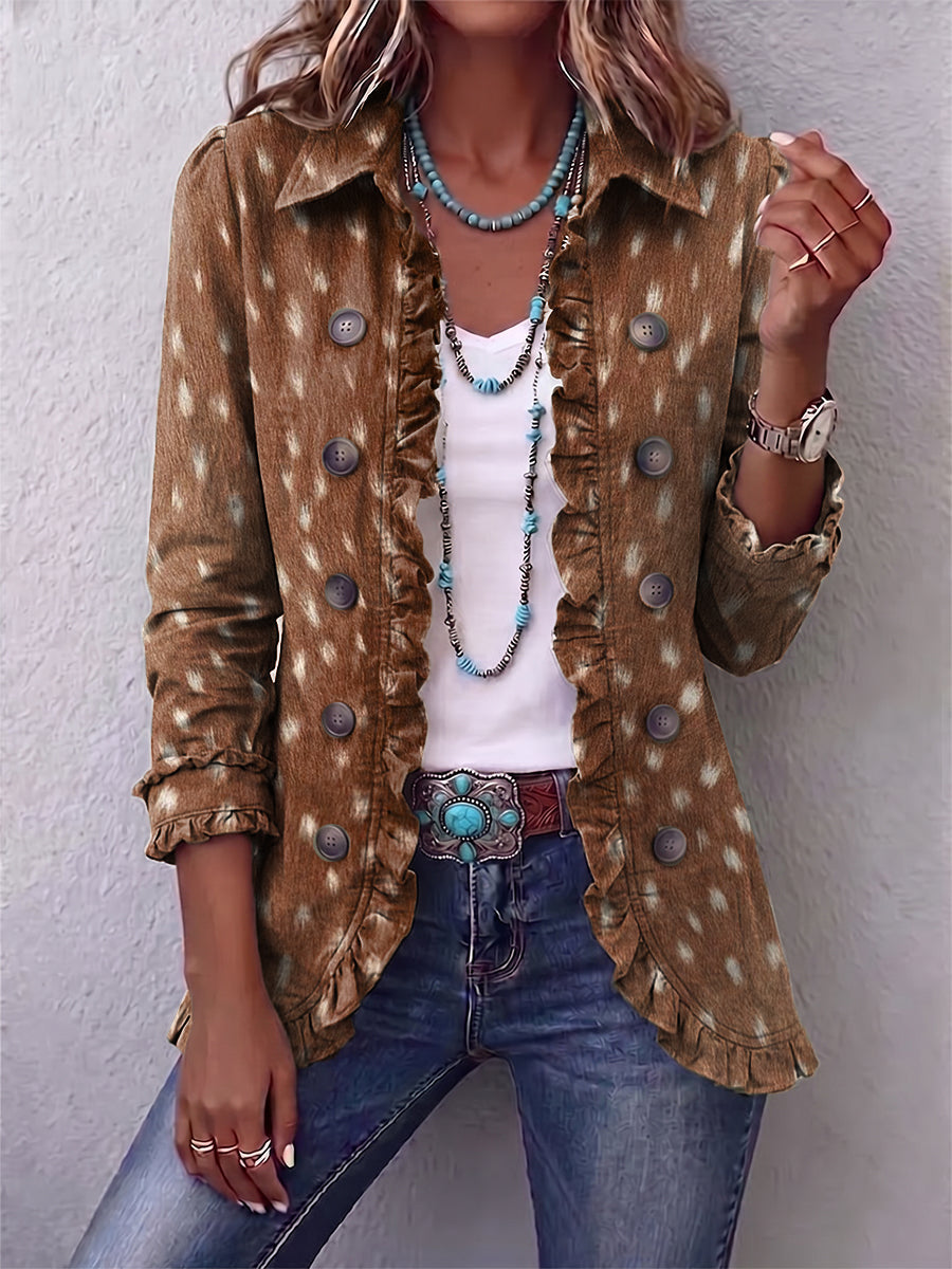 Nicolasa | Giacca Animalier Marrone