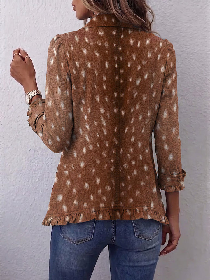 Nicolasa | Giacca Animalier Marrone
