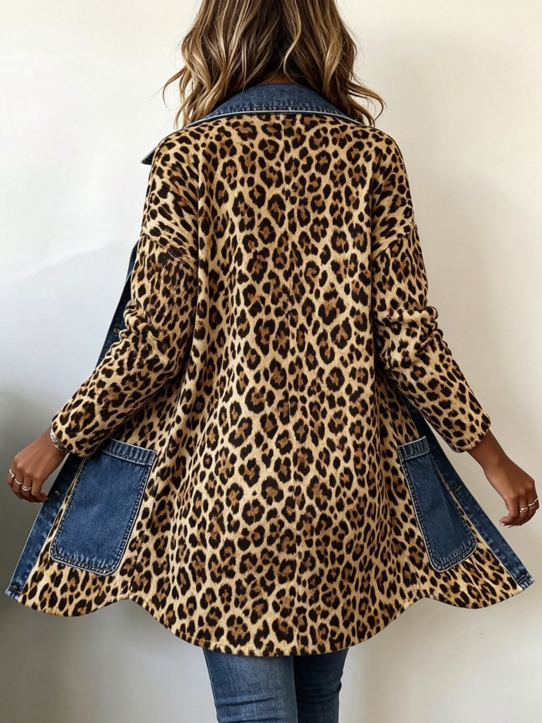Lorena | Giacca Denim Leopardo
