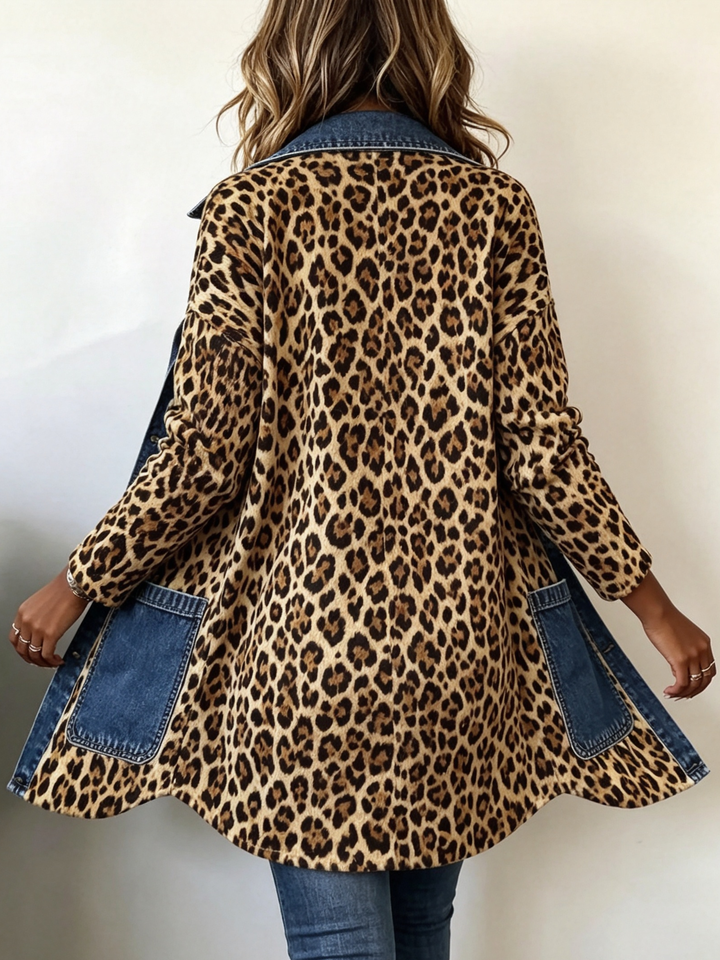 Lorena | Giacca Denim Leopardo