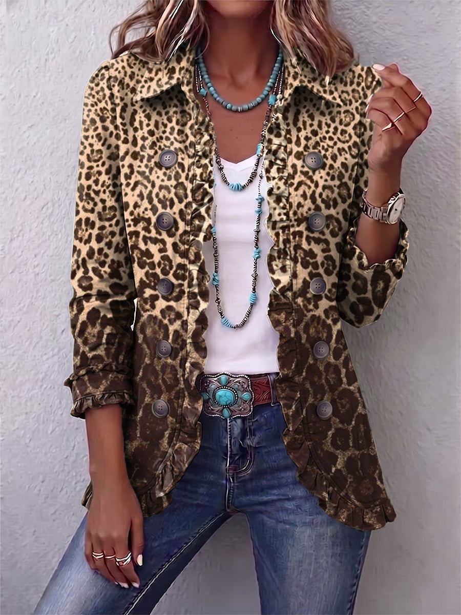 Nazaret | Giacca Leopardo Morbida
