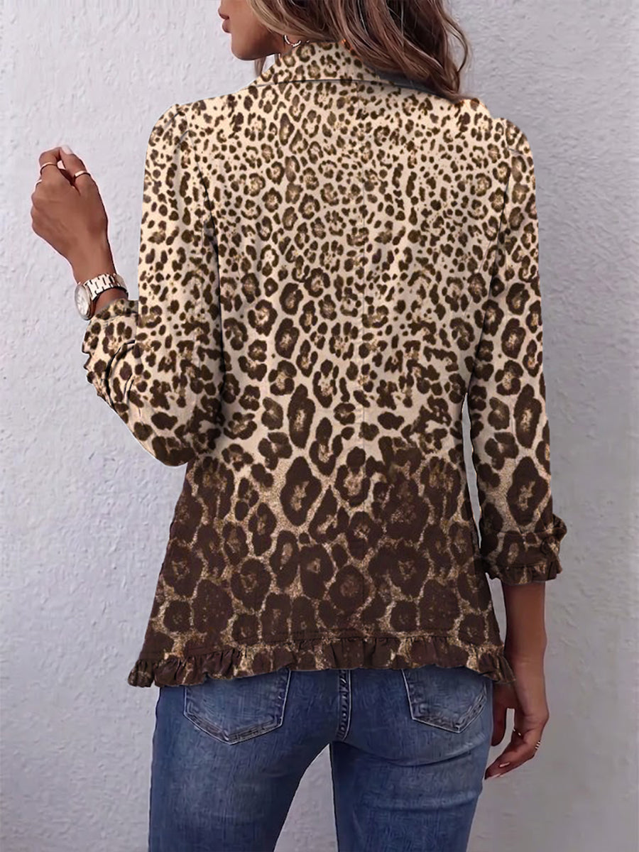 Nazaret | Giacca Leopardo Morbida